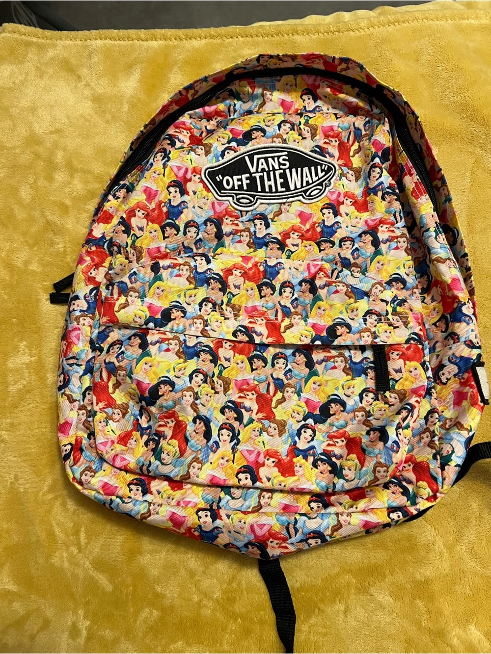 Vans Off The Wall Multicolor Disney Princess All-Over Print Backpack